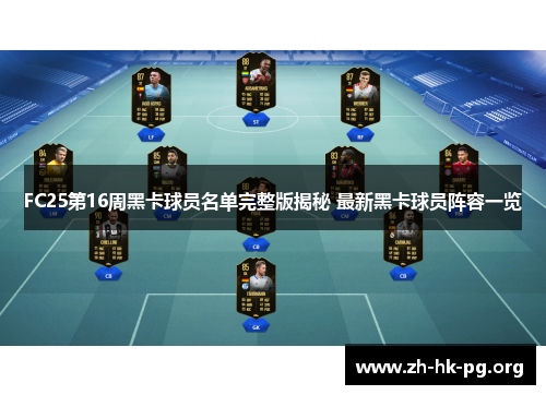 FC25第16周黑卡球员名单完整版揭秘 最新黑卡球员阵容一览